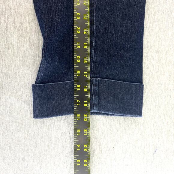 Bandolino Comfort Stretch Waistband Capri Cropped Denim Pants Jeans Women Sz 10 - Picture 10 of 11